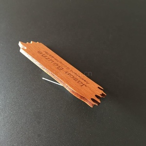 Elm Gỗ Khắc Tên Tag <span class=keywords><strong>Badge</strong></span> Với An Toàn Pin - Product Image 3