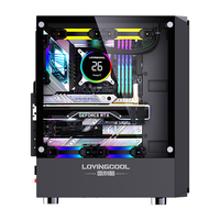 LOVINGCOOL özel ATX CPU RGB masa cam PC oyun bilgisayarı kılıfları ve tam kuleleri masaüstü bilgisayar şasi
