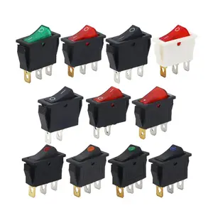 Light Rocker Switch Led 12v Switch Panel Black Rocker Switches