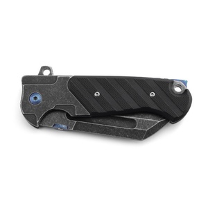 มีดพับเหล็กกล้า OEM DIY สำหรับล่าสัตว์ ปลายใบมีดแบบ Drop Point ด้ามจับสแตนเลสแบบเปลี่ยนเร็ว สำหรับงานอุตสาหกรรม แคมป์ปิ้ง กิจกรรมกลางแจ้ง และเอาตัวรอด - Product Image 5