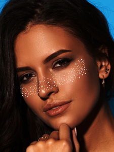 Metallic Glitter Freckle Temporary <b>Tattoo</b> Sticker Gold Silver Rose Gold Waterproof Face Body Makeup Party Festival Use - Product Image 4