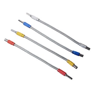 Flexible Shaft Screwdriver Bit 300mm 1/4 In Chrome Plated Universal Auto Repair Tool With Colored Hex Shank - Product Image 2