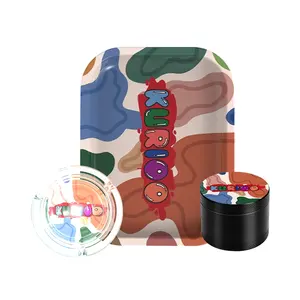 Ensemble cadeau d'accessoires pour fumeurs Ensemble de plateau roulant pour machine à rouler Ensemble de kit pour fumeurs 4 en 1 - Product Image 5