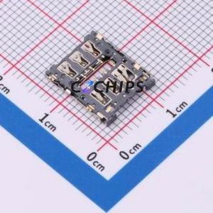 NANO-SIM-0503-P SIM Card Connector SMD Connector Flip Cover Type Nano SIM Card Card Holder 1.35mm - Product Image 2