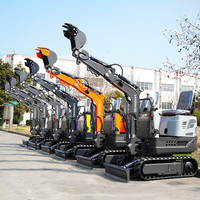 Mini-excavatrice 0,6 tonne, nouvelle pelle sur chenilles pour usage agricole, vente en gros, moteur EPA Euro 5, mini-excavatrices 1 tonne, 2 tonnes, machine à vendre