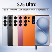 Téléphone Android S25 Ultra 5G, 16 Go de RAM, 1 To de stockage, batterie 8800 mAh, écran AMOLED 7,3 pouces, appareil photo 108 MP, déverrouillage par reconnaissance faciale et empreintes digitales