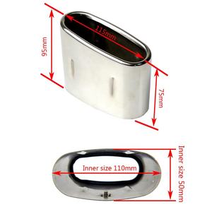 Carmon Roestvrijstalen Uitlaatpijp Uitlaat Punt Uitlaatsysteem Tip Gemodificeerde Auto Staart Voor Bmw 318 2005-2012 - Product Image 3