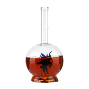 Nuevo diseño 500ml 700ml botella de vidrio de vodka botella de vidrio de <span class=keywords><strong>mezcal</strong></span> en forma de águila <span class=keywords><strong>azul</strong></span> botella de vidrio de <span class=keywords><strong>Tequila</strong></span> - Product Image 4