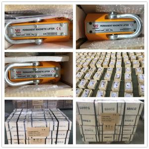 <span class=keywords><strong>500kg</strong></span> 2 Ton 3T 5Ton Mango manual Elevador magnético permanente para barra de acero de hoja de metal - Product Image 4