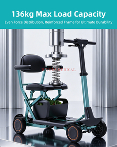 New design Small Compact Folding Ultra Light Weight <b>disabled</b> Electric Scooter Portable Lightweight Mobility Scooter - Product Image 4