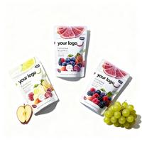 Sachet Doypack refermable pour fruits secs, emballage alimentaire à fond plat, anti-odeur, en Mylar avec fermeture éclair