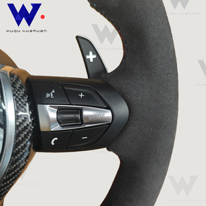 Para <span class=keywords><strong>BMW</strong></span> volante F10 F20 F30 X5 F15 X6 F16 F25 F26 M2 F87 M3 F80 M4 F82 E90 E60 gamuza completa con función de calentamiento por vibración - Product Image 4