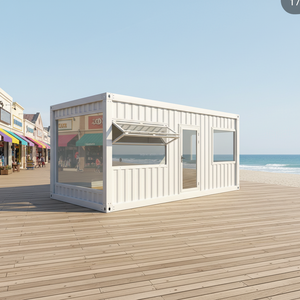 Maison conteneur préfabriquée, bureau, mini-maison, cabane portable pour camping, hôtel, centre commercial, salle de <span class=keywords><strong>réunion</strong></span>, kiosque, maison de plage - Product Image 1