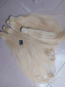 Extensiones de cabello humano virgen rubio claro de Vietnam, trama de cutícula saludable, certificado internacional, precio competitivo para cabello - Product Image 2