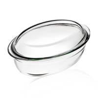 Ensembles de casseroles en Borosilicate casseroles en verre transparent