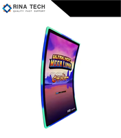Rina Tech Curved All in One Android 23,6 27 32 43 Monitor de pantalla táctil de 55 pulgadas para señalización industrial/publicitaria/juegos