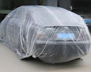 Plastic Stoelbeschermhoezen Vervaardigen Auto Wegwerp Plastic Transpat Stoelbeschermhoezen Voor Auto-Reiniging - Product Image 1