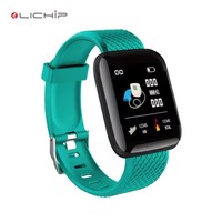 Montre connectée L214, moniteur de fréquence cardiaque, bracelet, tensiomètre, sport, fitness, A6 Id116 116 Plus Smartwatch