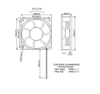 Nouveau ventilateur de refroidissement PWM FG 4 broches SDH1238B 12038 DC 12V 3.88A 5500RPM 235CFM 12cm à roulement à billes SDH1238B