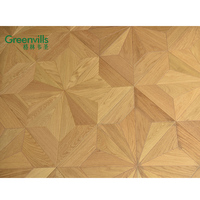 Parquet en bois d'ingénierie en chêne blanc, parquet Versailles, parquet Big Art, pour plus de 100 projets, expérience garantie