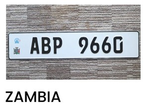 ที่ใส่ป้ายทะเบียนรถแซมเบีย |   กรอบยึดป้ายทะเบียนรถยนต์อเนกประสงค์ - Product Image 3