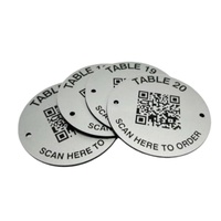Etiquetas de Identificación de Activos Personalizadas de Metal y Acero Inoxidable con Impresión UV, Código QR y Código de Barras para el Seguimiento de Activos (OEM)