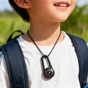 Orologio con Bussola e Moschettone per Navigazione da Polso e Pratica Ricerca di Direzione in Movimento - Product Image 2