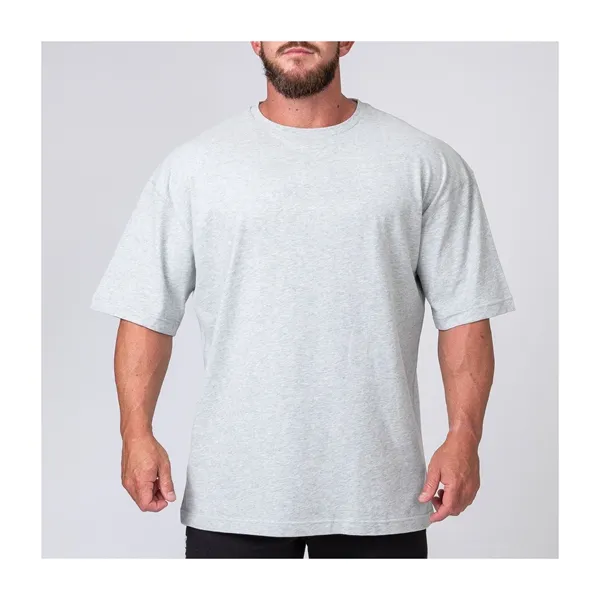 Custom cheap blank big size tshirt large t shirts fat men tshirts cotton polyester soft breathable