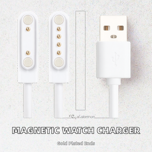 Cable de Carga Magnético Portátil con Revestimiento de Oro y Protección Trenzada de PVC para Relojes Inteligentes Serie <span class=keywords><strong>ID205L</strong></span>, ID205U, ID205S - Product Image 2