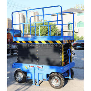 Plataforma de trabajo aéreo <span class=keywords><strong>4m</strong></span> 6m 8m 10m 12m 14m Skylift Mobile Semiautomático/manual Carro elevador de tijera hidráulica - Product Image 4