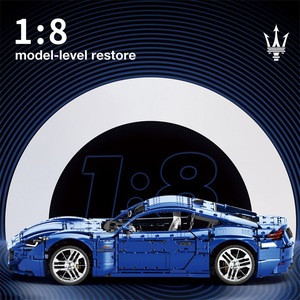 Zhenzhuan Technology – modèle de voiture de sport Maserati en blocs de construction, échelle 1:8, jouet éducatif à assembler pour garçons - Product Image 3