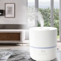 Humidificateur d'air ultrasonique silencieux 2L Top-Fill Home avec mode de brume réglable avec huile essentielle 7 lumières de couleur