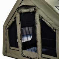 Tente de réception prête à l'emploi 480x360cm 17.2 ㎡   Paravent de séparation de pièce en Oxford 600D vert imperméable avec fenêtres amovibles en TPU pour événements
