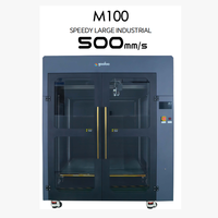 Imprimante 3D industrielle FDM M100, vitesse 500 mm/s, grande machine d'impression 3D ABS, taille de construction précise 1000*1000*1000 mm, chauffée