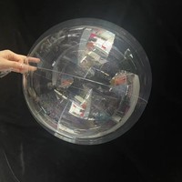 Boules à bulles non extensibles parfaitement transparentes avec lumières LED flottantes pour la décoration de mariage et de fête, utilisation en intérieur ; Disponibles en 18 pouces