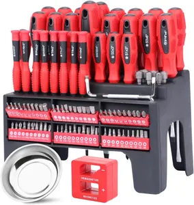 100-piece Magnetic screw drivers tool set DIY Tools Set Plastic Racking for Tools Gift