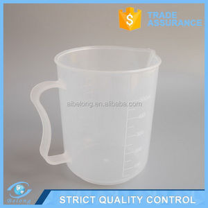 2 1000 मिली प्लास्टिक स्नातक बीकर मापने वाले कप ओएम/ओडम - Product Image 5