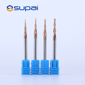 SUPAL HRC50 Taper Ball Nose Milling Cutter End Mill CNC <strong>Router</strong> <strong>Bit</strong> For Woodworking - Product Image 5