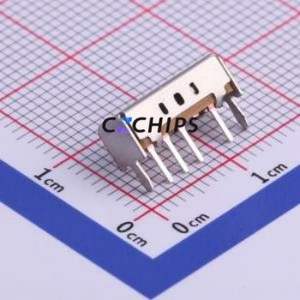 SK13D07L2B Slide Switch Through hole Component (THT) Switch Single Pole Three Throw Rectangle Pin Header PC Pin 12.8mm - Product Image 2