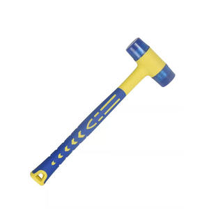 Martillo <span class=keywords><strong>de</strong></span> <span class=keywords><strong>Goma</strong></span> <span class=keywords><strong>de</strong></span> Doble Cabeza con Cabezas Azules Reemplazables y Empuñadura Ergonómica Antideslizante - Product Image 1