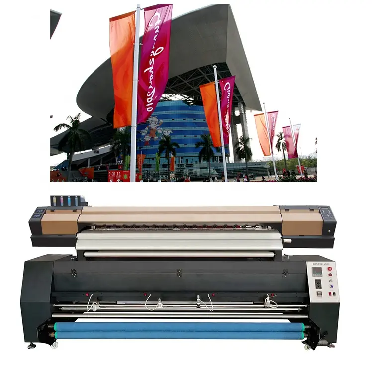 I3200 2.2m pewarna sublimasi printer digital bendera spanduk kain poliester printer mesin cetak tekstil inkjet