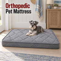 Matelas orthopédique pour chien avec housse extérieure amovible, bordure renforcée et options d'emballage personnalisées pour les lignes de literie pour animaux de marque