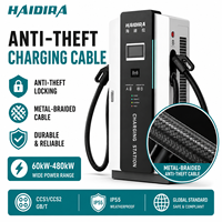 Câble de recharge pour véhicules électriques HAIDIRA antivol avec système de verrouillage sécurisé pour stations de recharge publiques