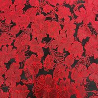 Tissu de créateur multicolore haut de gamme pour vêtements, style rétro automne-hiver, jacquard floral classique à texture tridimensionnelle