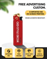 Briquet jetable personnalisé avec impression de logo, corps transparent, plusieurs couleurs, vente en gros d'usine, OEM