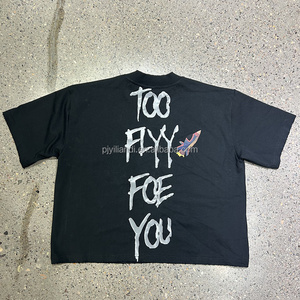 Front Digitaal Print Y 2K Oversized T-Shirt Custom Back Reflecterende Bedrukte Zwaargewicht 100% Katoenen Boxy Heren T-Shirts - Product Image 1