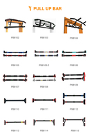 Barre de traction professionnelle PB8104 pour porte, à suspendre sans vis et antidérapante