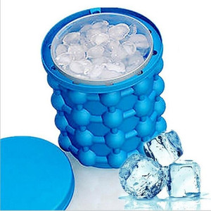 SI09 Bac à glaçons révolutionnaire en silicone, seau à glace et refroidisseur, gain de place - Product Image 1