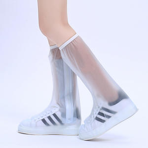 야외 여행 방수 장화 커버 재사용 가능한 레인 슈즈 커버 미끄럼 방지 고무 레인 슈즈 커버 - Product Image 3