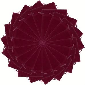 Pochette en velours personnalisée avec cordon de serrage pour écouteurs et bijoux, sac de rangement anti-poussière en flanelle noire pour bijoux - Product Image 4